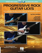 Load image into Gallery viewer, Hal Leonard: &quot;Progressive Rock Guitar Licks&quot; • Video/Book